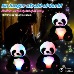 Cuteoy velvet-filling panda plush offers a soft, durable cuddle
