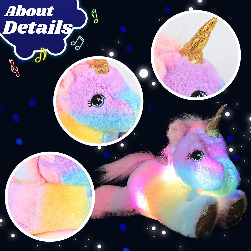 Cuteoy unicorn plush with soft fur for safe cuddling.