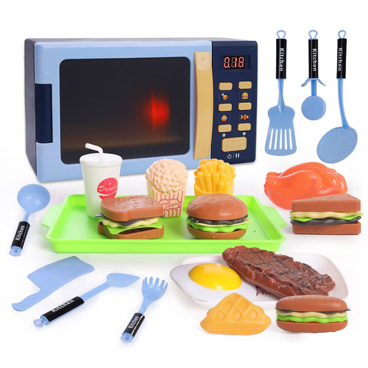 Cuterabit kids microwave toy front view for imaginative cooking play.