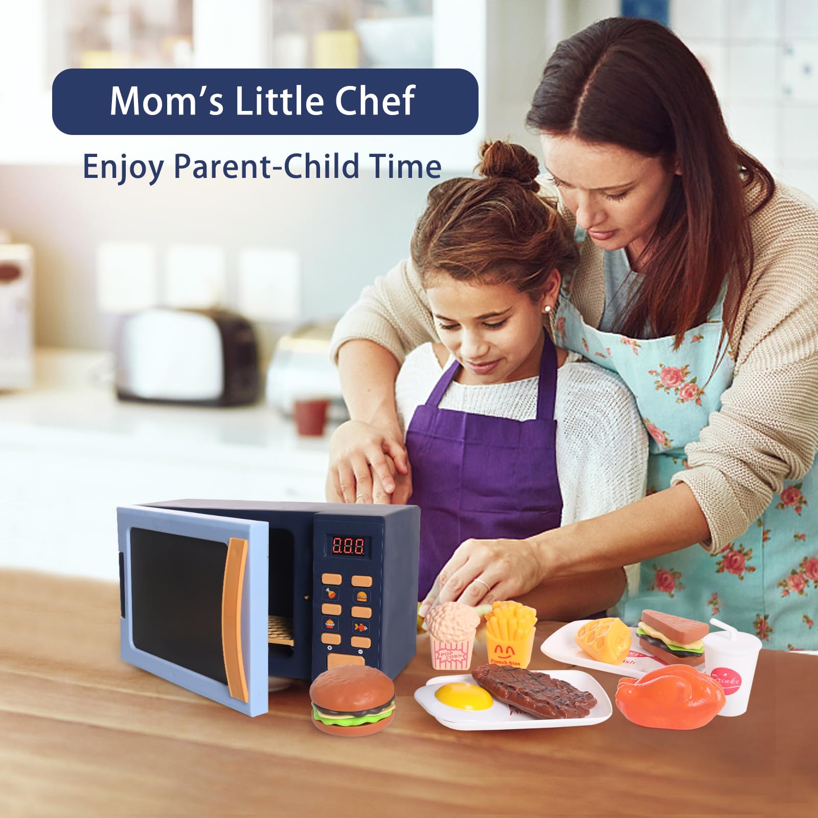 Cuterabit microwave toy play-food set ready for quick pretend meals.