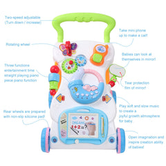 Cuterabit walker rotating wheel aids movement and exploration during push walks.