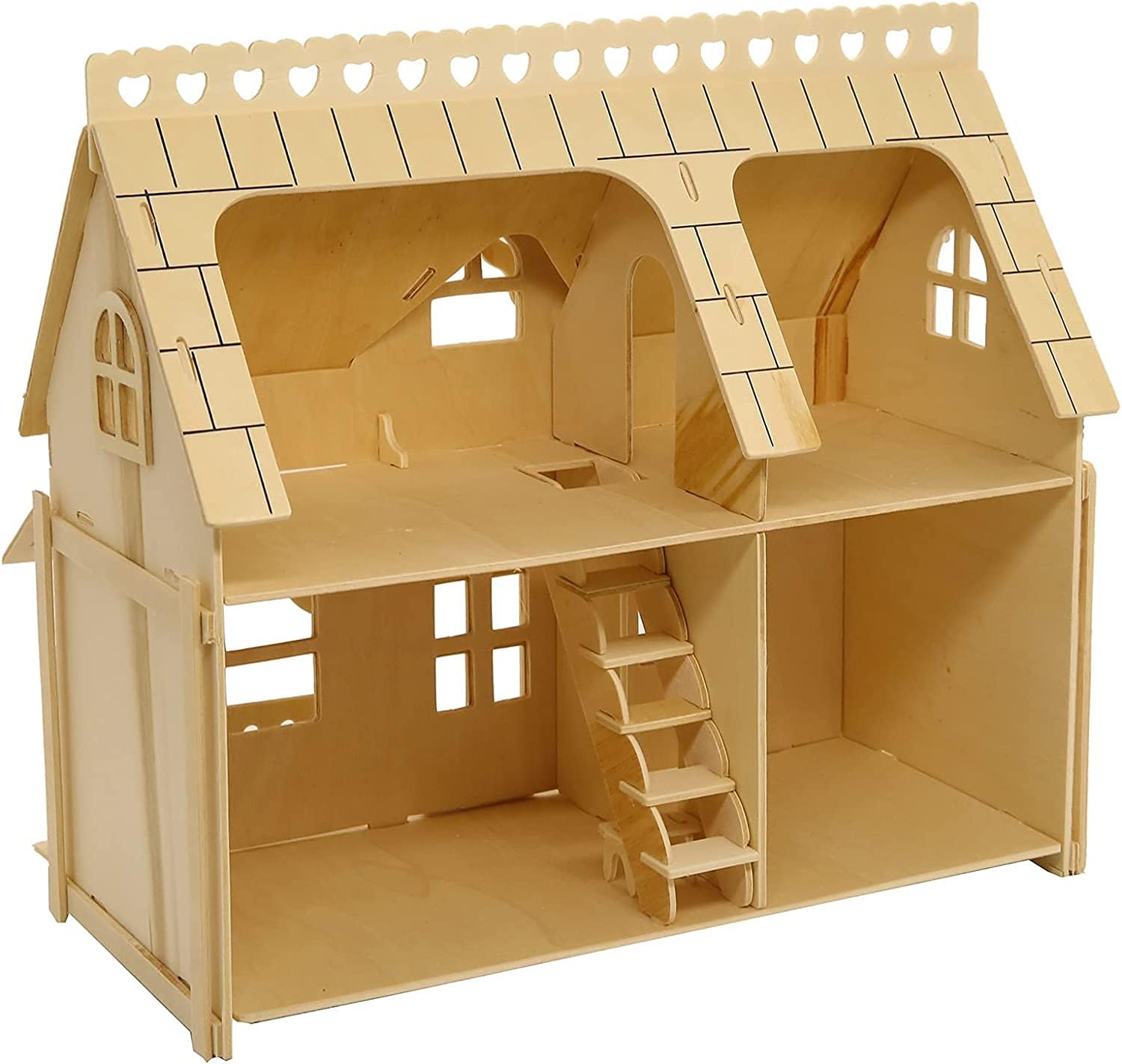 CUTEROOM 3D Puzzle House front view for immersive DIY display