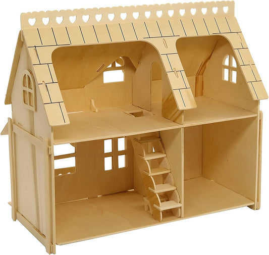 CUTEROOM 3D Puzzle House front view for immersive DIY display