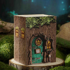 CUTEROOM Forest Wonderland dollhouse kit includes furniture for a ready-to-display scene.