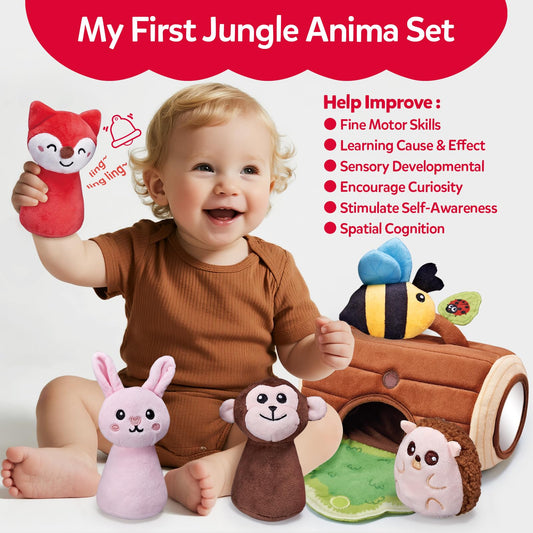 CuteZone bunny plush is easy for tiny hands, supporting early grip development.