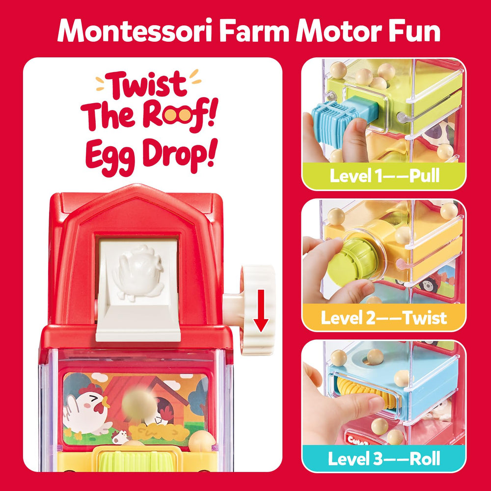 CuteZone lever action promotes hand-eye coordination in 2–4 year olds.