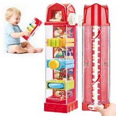 CuteZone farm egg drop toy demonstrates 5-in-1 actions for little hands.