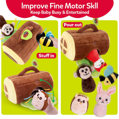 CuteZone fox plush offers varied textures for gentle, engaging exploration.