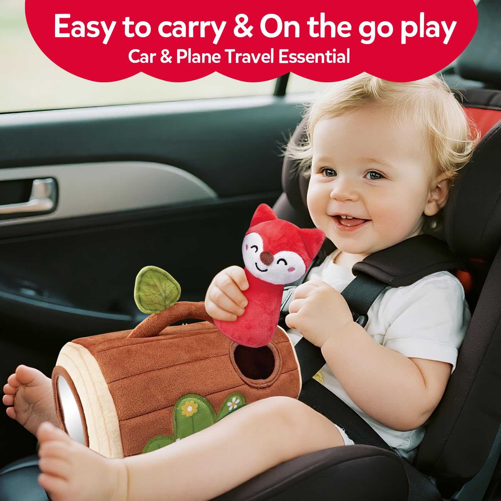 CuteZone built-in mirror helps early self-awareness during play.
