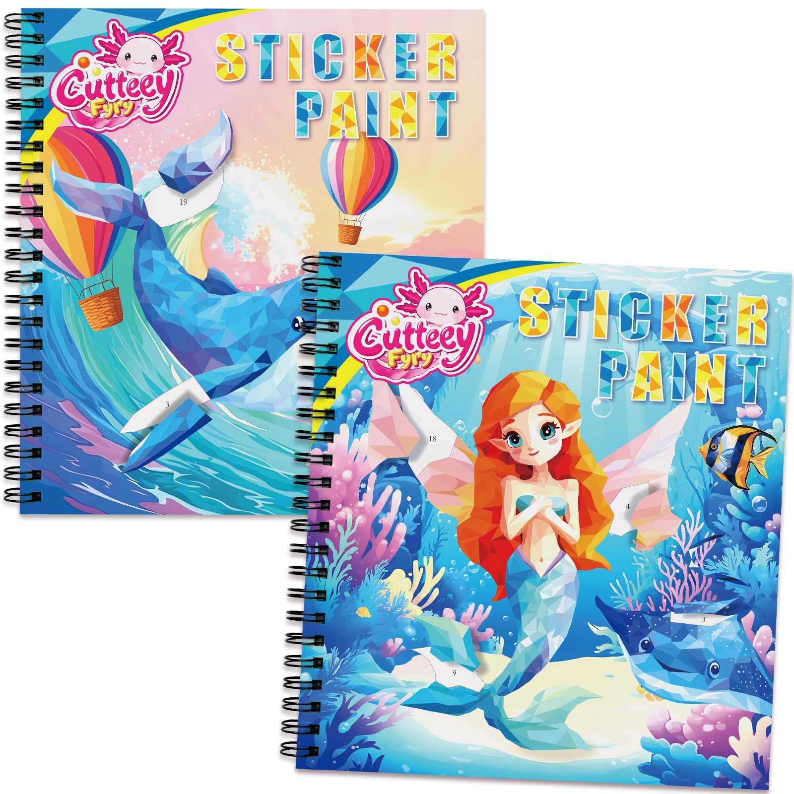 CutteeyFyry sticker book cover featuring the Create-to-Read concept for curious kids.