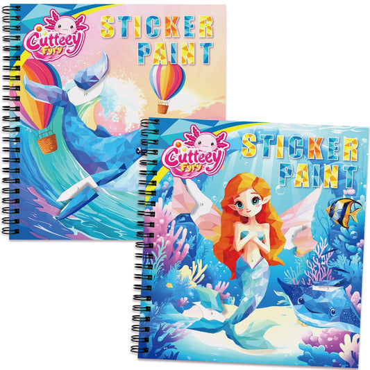 CutteeyFyry sticker book cover featuring the Create-to-Read concept for curious kids.