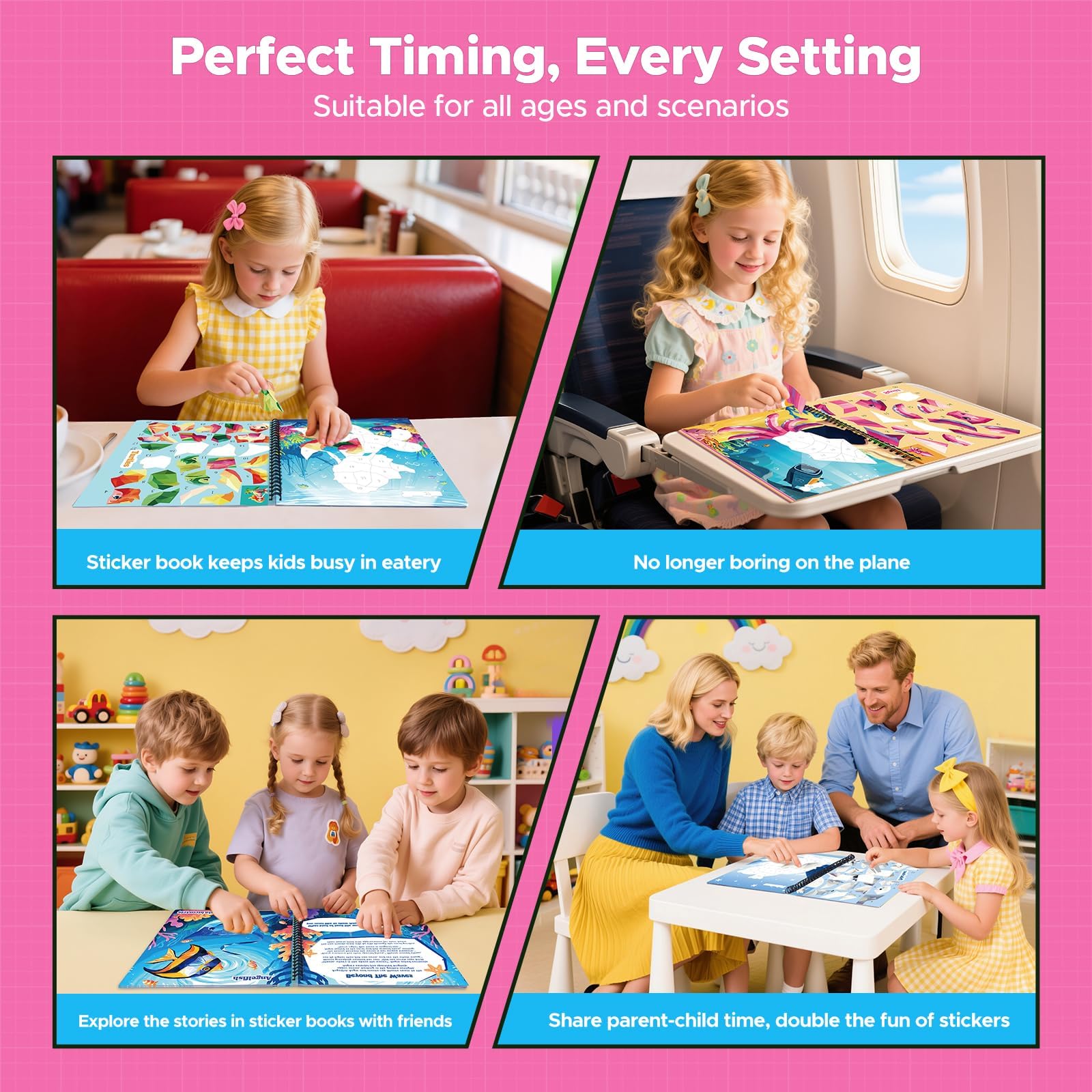 CutteeyFyry lay-flat spiral binding for easy use by small hands.