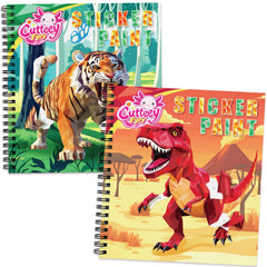 CutteeyFyry paint-by-number sticker book for travel keeps kids engaged.