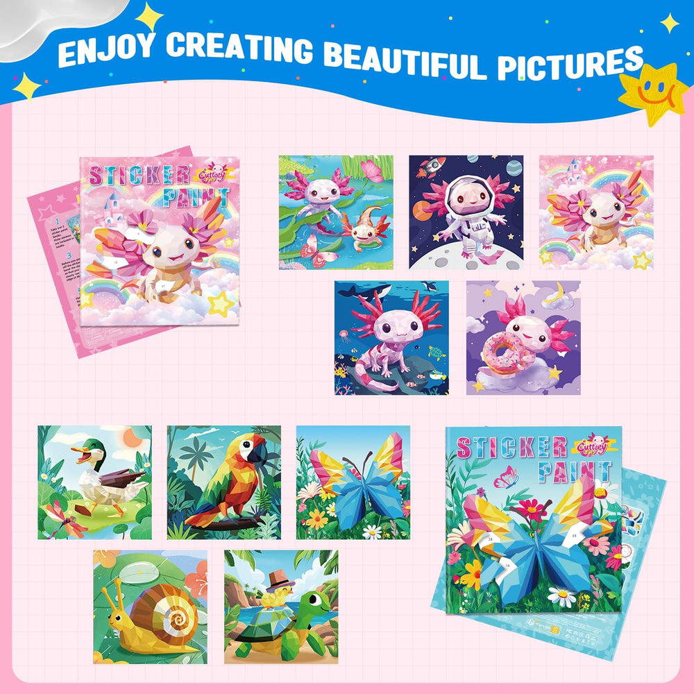 CutteeyFyry Sticker Art Patterns offer engaging designs that spark creative exploration.