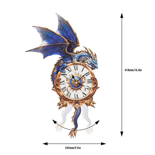 Cutywood dragon clock detail reveals gears and precision for DIY experience