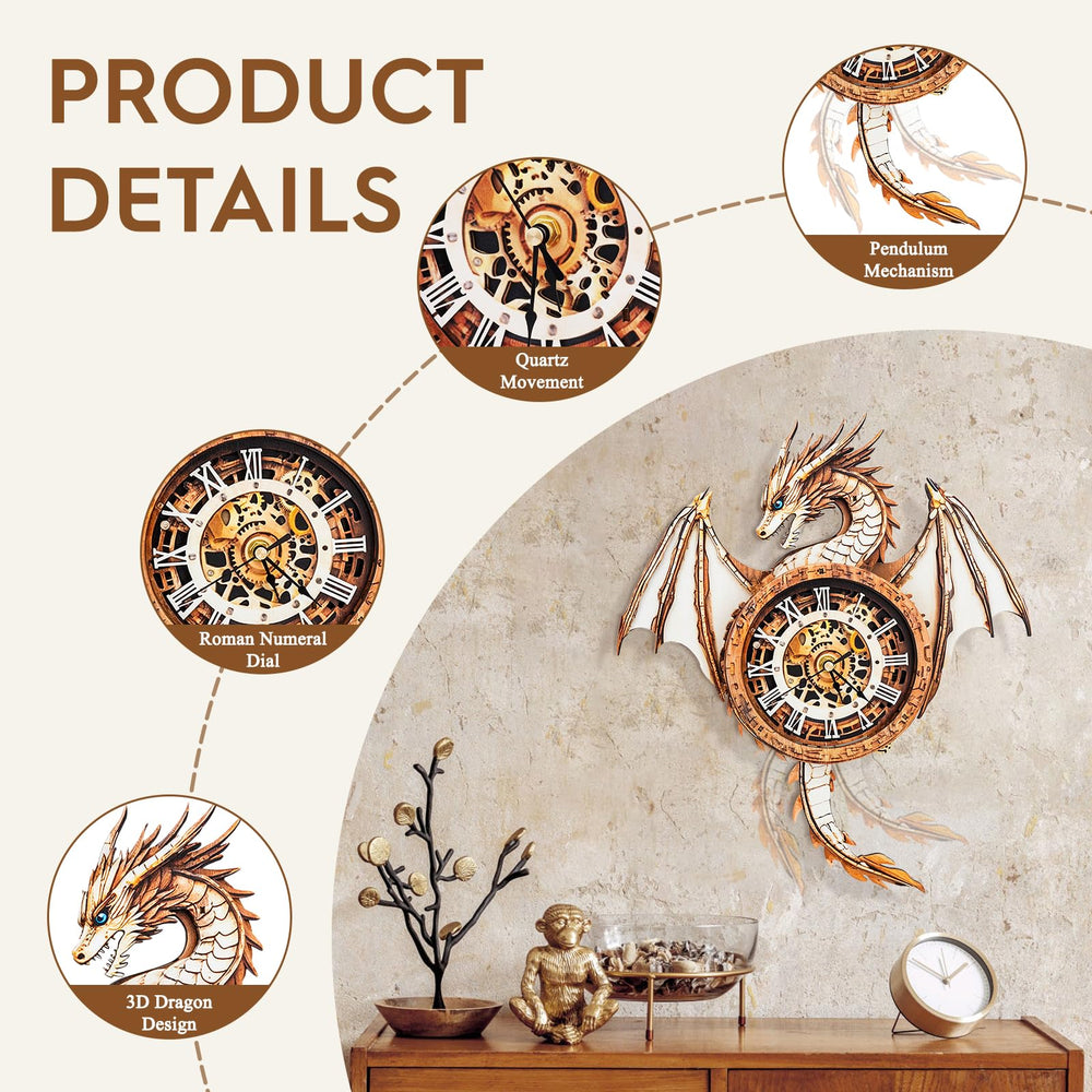 Cutywood roman numeral dial: classic readability on a striking mechanical display.