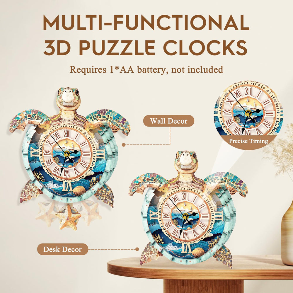 Cutywood turtle-mechanical-model reveals intricate gears