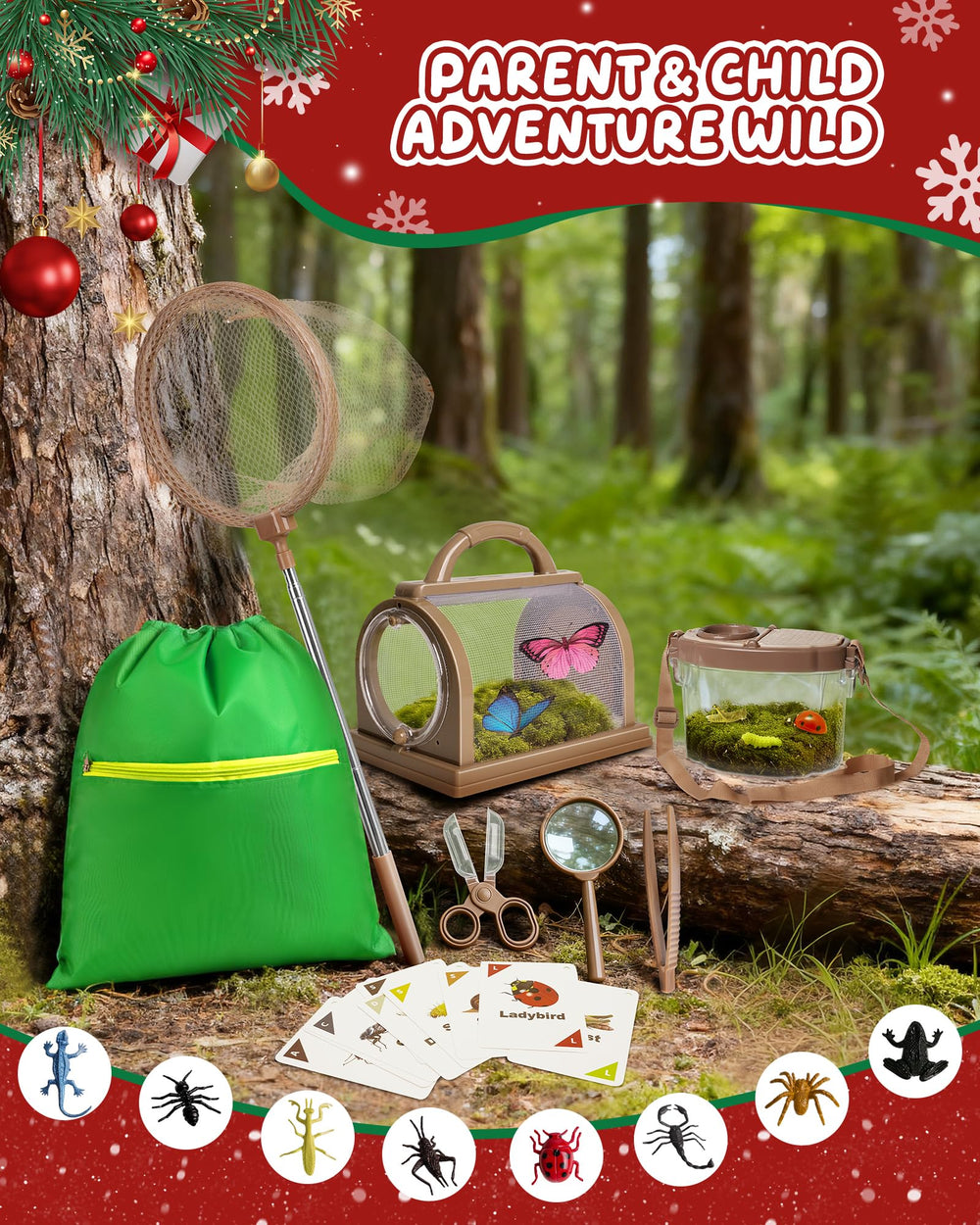 CUUCUVA Bug Catcher Kit insect cage for safe backyard explorations.