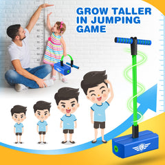 CUUGO LET'S GO! CG foam pogo jumper pedal offers non-slip support for beginners.