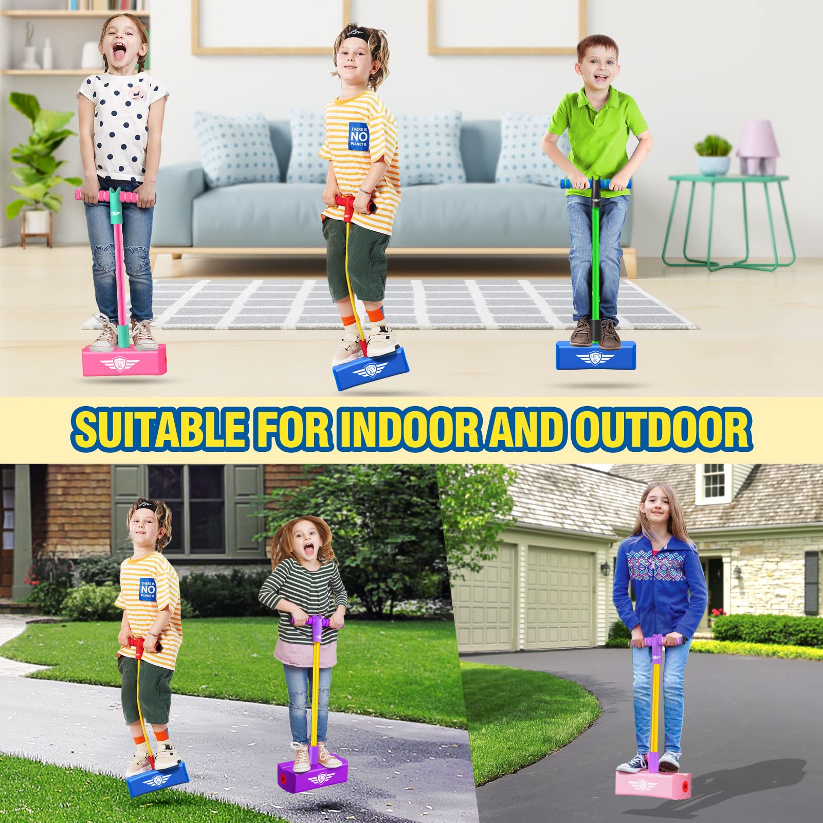 CUUGO LET'S GO! CG pogo jumper indoor use on flat surface for safe play