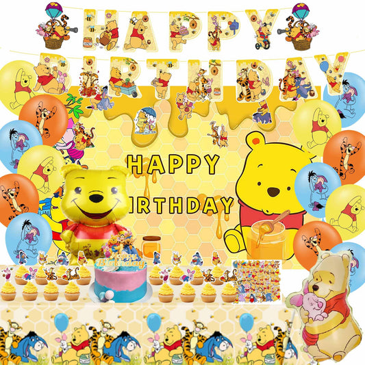 CVCXFParty honey theme banner for festive birthday decor and color pop
