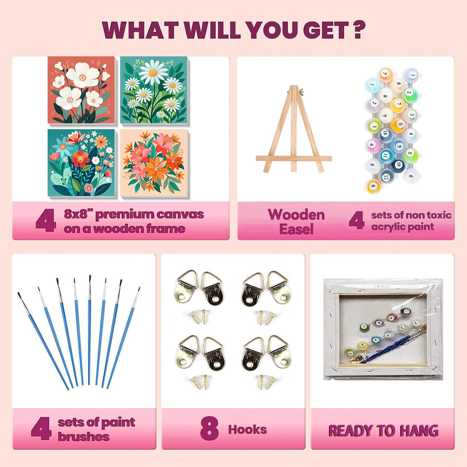 cviokrdu frame-ready canvases provide instant wall decoration after completion.