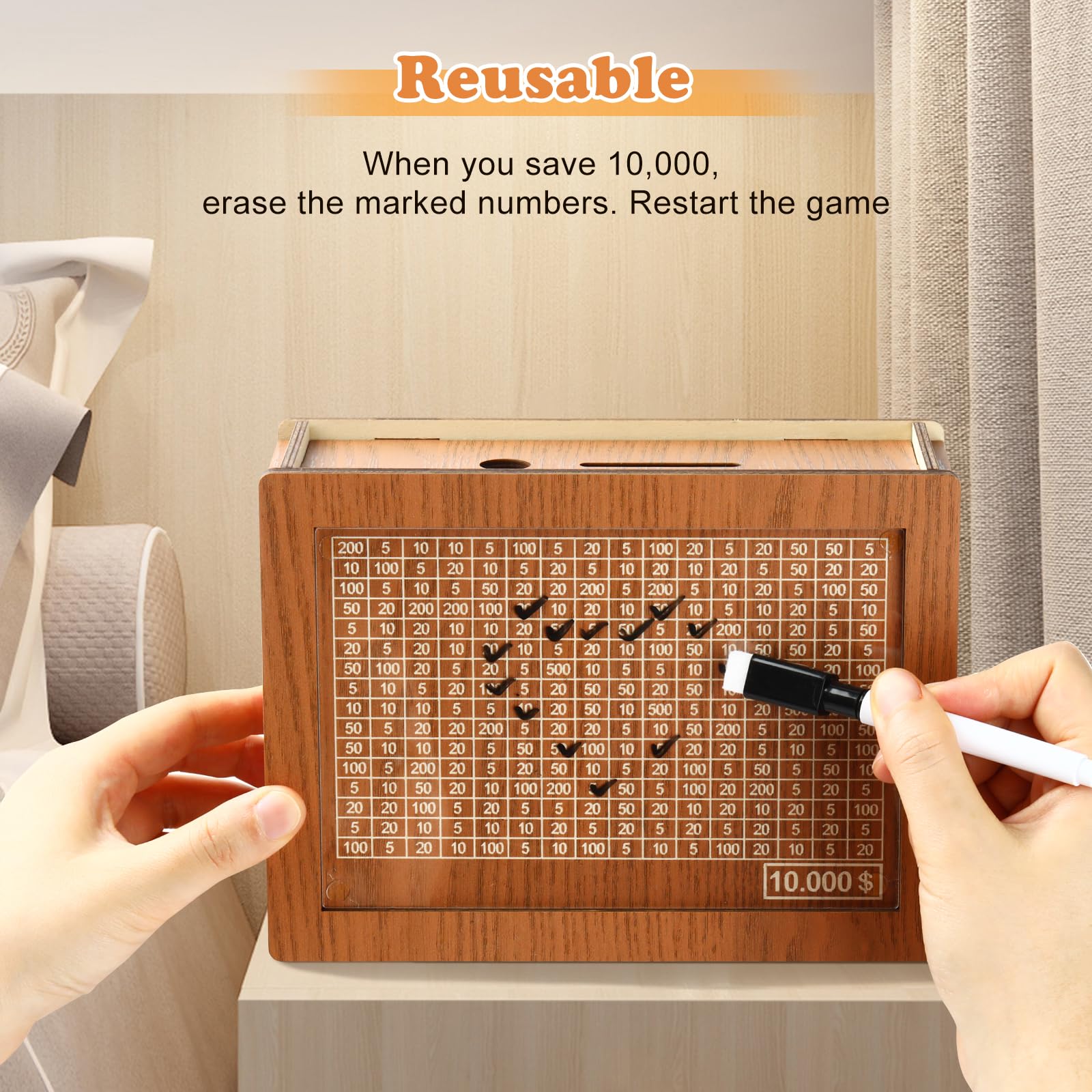 CVLDM erasable acrylic board lets you reset after reaching goals.