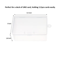 Cwdew UNO case label-friendly top view for quick card selection
