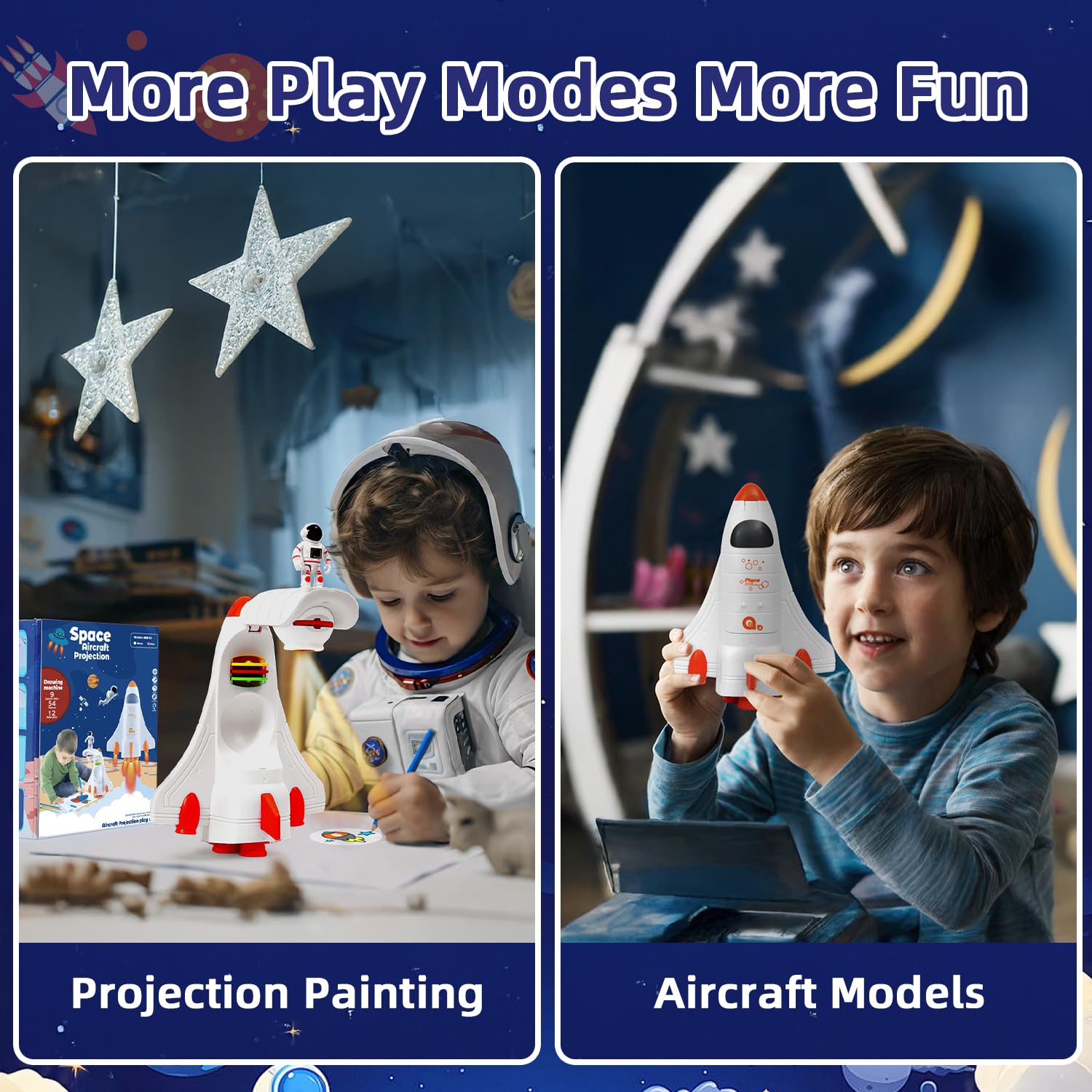 CWYQ bendable astronaut toy included for playful storytelling