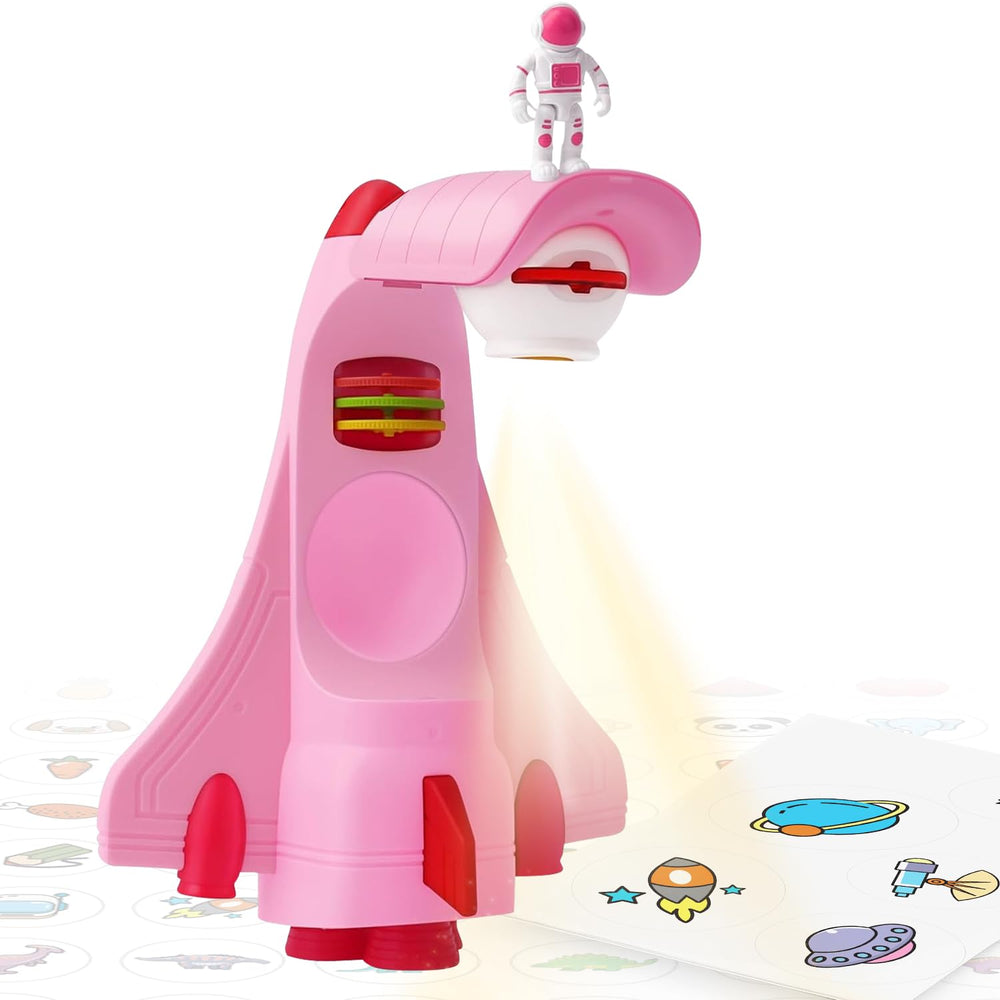 CWYQ drawing projector pink front view shows kid friendly design for tracing