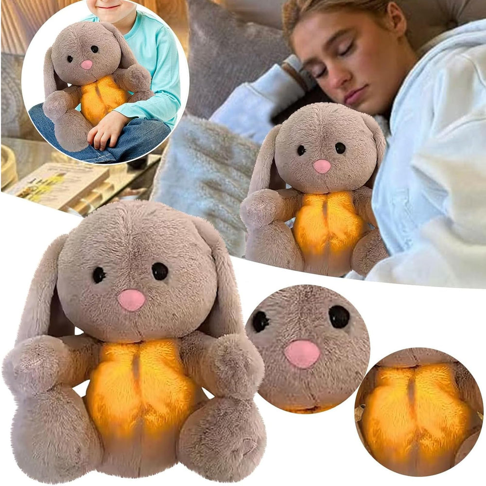CWZY Rabbit emits soft music to accompany breathing motion.