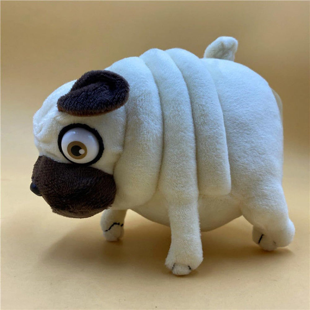 CWZY Pug plush packaging shown as a quirky keepsake for birthdays.
