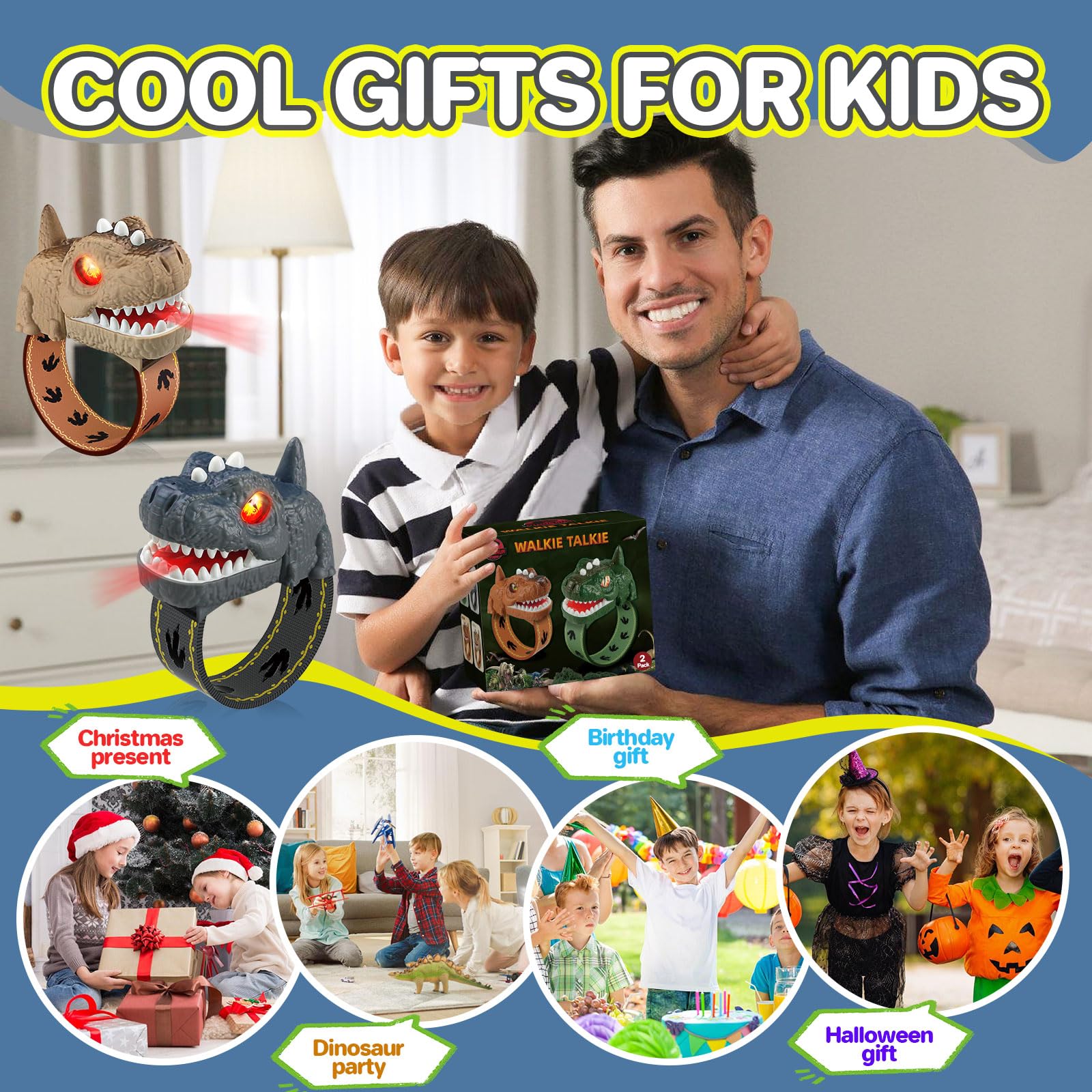 cxjoigxi child-friendly, sturdy dinosaur walkie talkie ideal for adventures