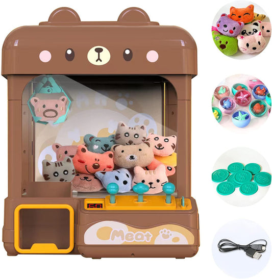 cxjoigxi large claw machine front view, easy for kids to use at home.