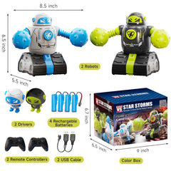 cxjoigxi remote control fighting robots gift-pack ideal for holidays