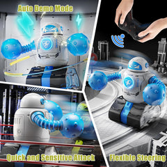 cxjoigxi remote control fighting robots LED-light action enhances visibility during play
