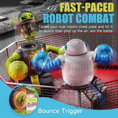 cxjoigxi remote control fighting robots side view shows compact design for kids