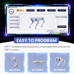 cxjoigxi smart robot dog remote control play on the go