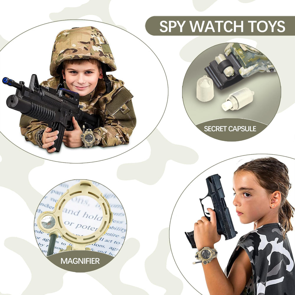 cxjoigxi walkie talkie watch flashlight on for evening adventures