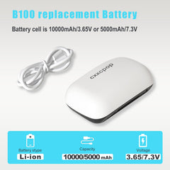 cxxcpop 10000mah capacity – extended playtime for Quest3/3S headbands