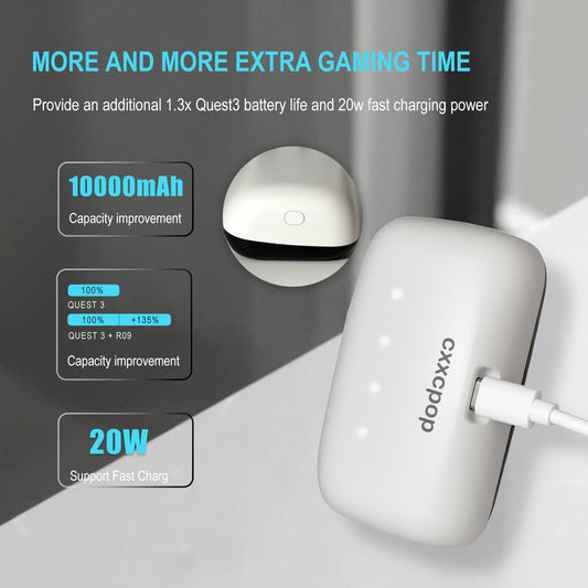 cxxcpop s3 pro headband magnetic battery – quick magnetic connection for hassle-free power