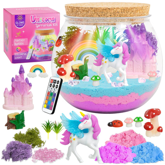 CXXDE light-up unicorn terrarium kit cover image for bedtime storytelling