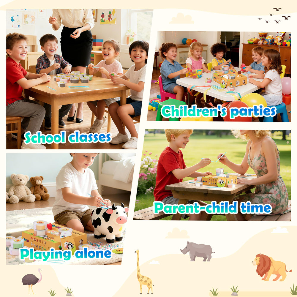 CyAJM soft non-sticky clay texture is easy to shape.