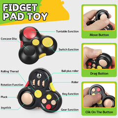Cybemaga fidget pad features textured surfaces for mindfulness on the go.