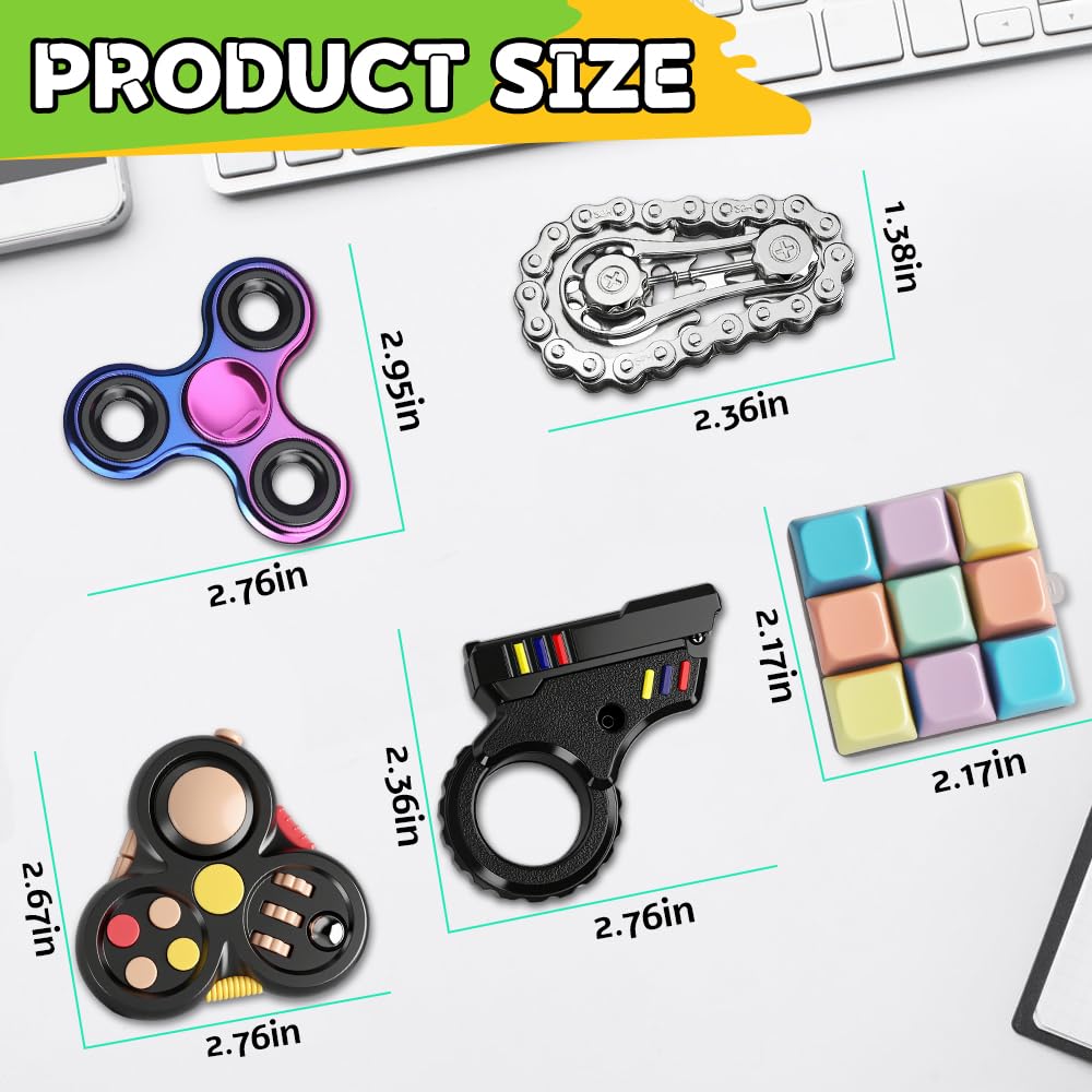 Cybemaga fidget slider delivers satisfying sliding motion for stress relief.