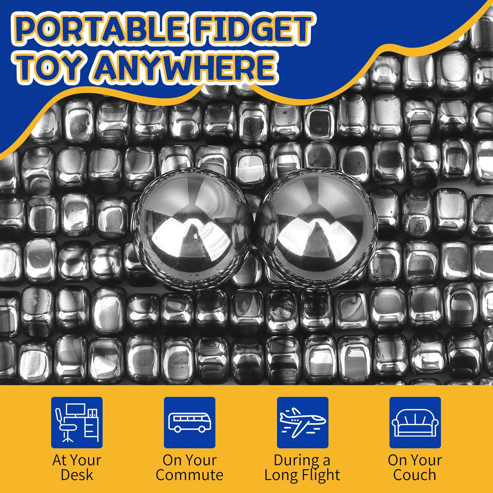 Cybemaga magnetic stones and balls for creative desk setups