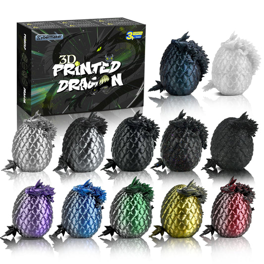 Cybermaker black dragon egg collection adds dramatic decor and display-worthy presence.