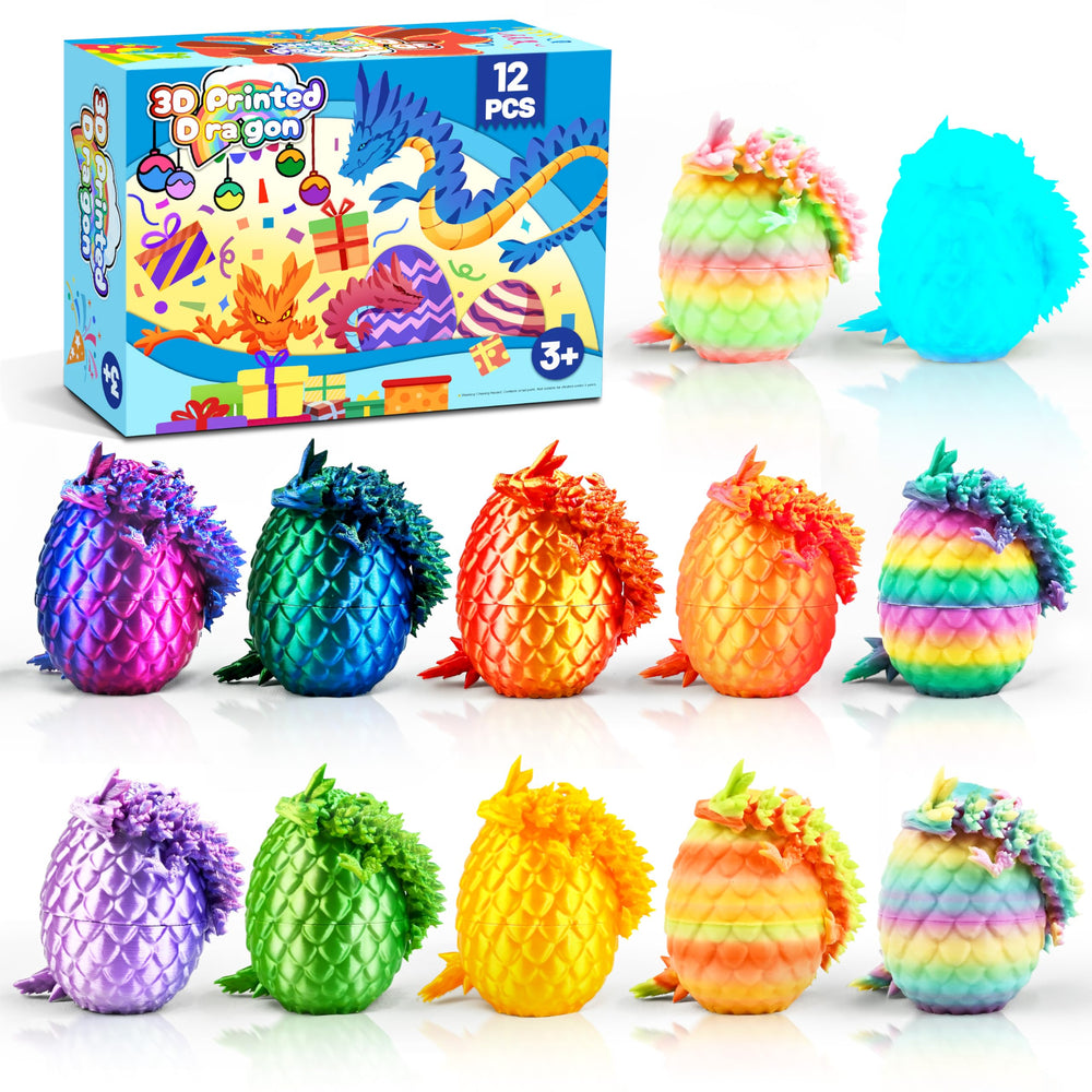 Cybermaker dragon egg with vivid colors for desk decor and imaginative play.