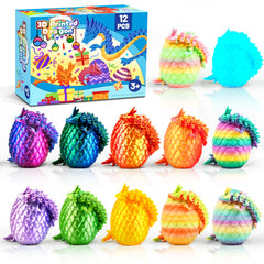 Cybermaker dragon egg with vivid colors for desk decor and imaginative play.