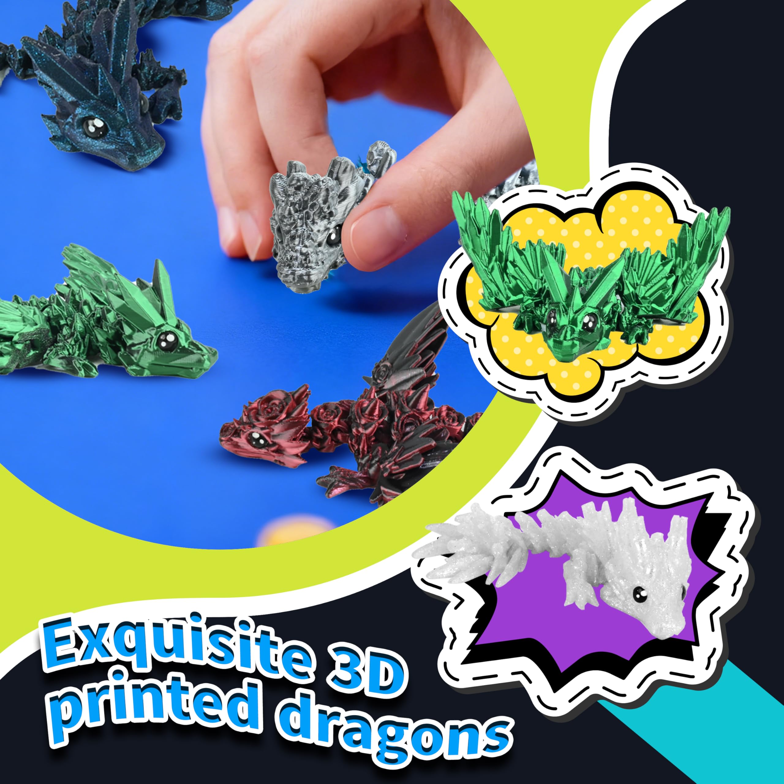 Cybermaker Crystal Dragon makes for a great gift, party favor, or desk toy.